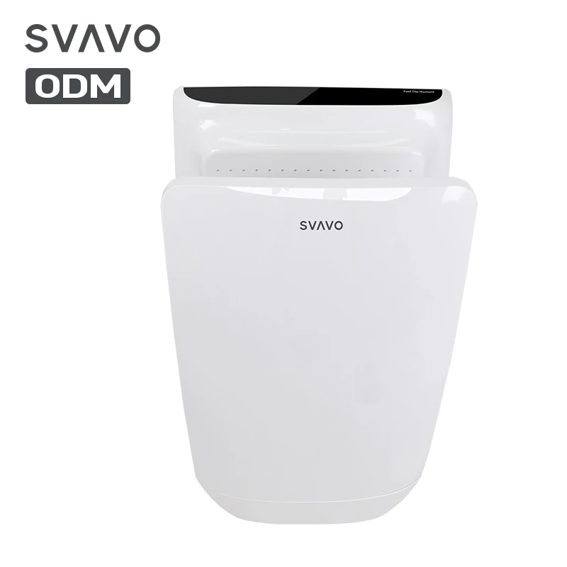 Новый дизайн, сушилка для туалетной ванной комнаты для рук, коммерческая настенная тонкая пластиковая автоматическая электрическая Вертикальная сушилка для рук