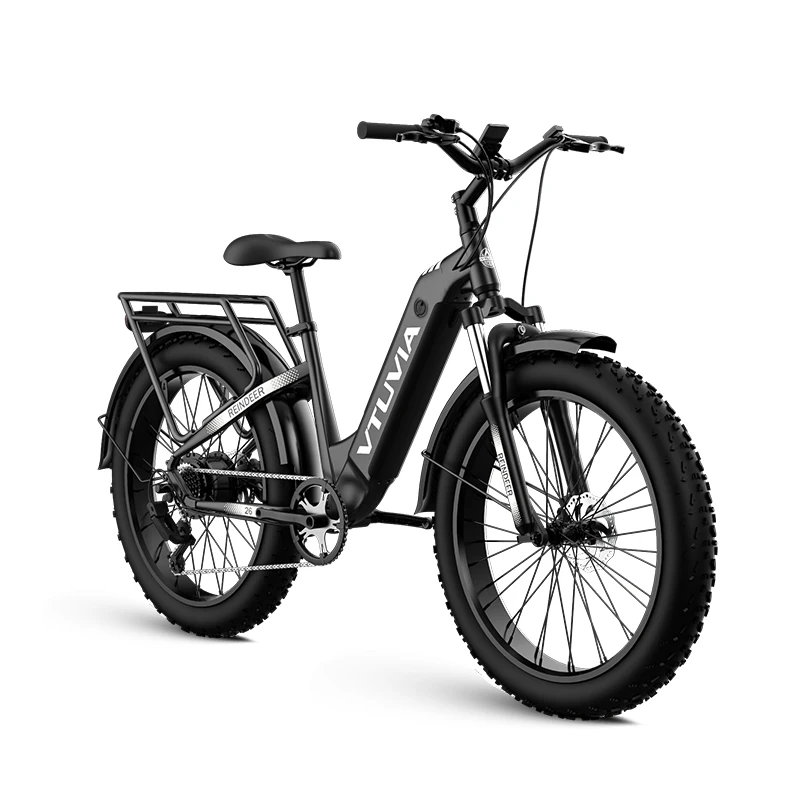 US Warehouse customized Electric Hybrid Bike 750w 1000w fat tire mountain beach cruiser step-through electric hybrid bike