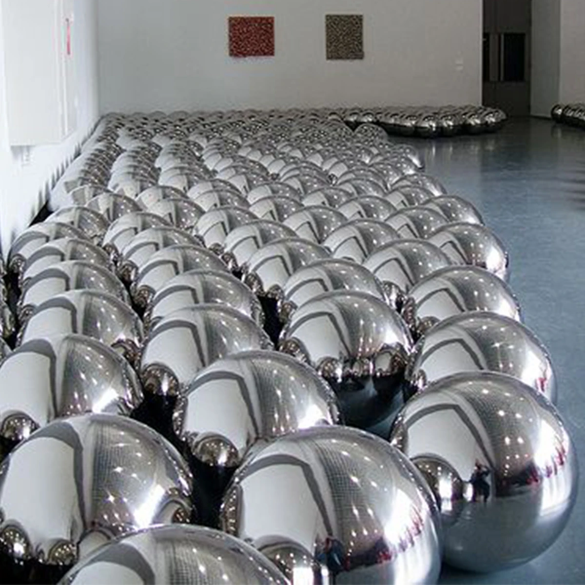 Giant big large hollow gazing ball sphere float 18 6 inch metal stainless steel ball