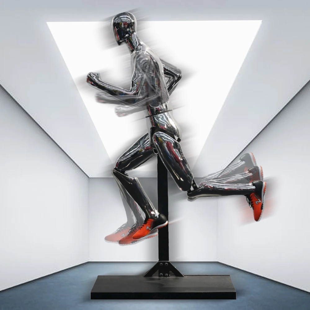 Robotic Running Mannequins Hightech Artificial Intelligence Robot Transparent Mannequin Head