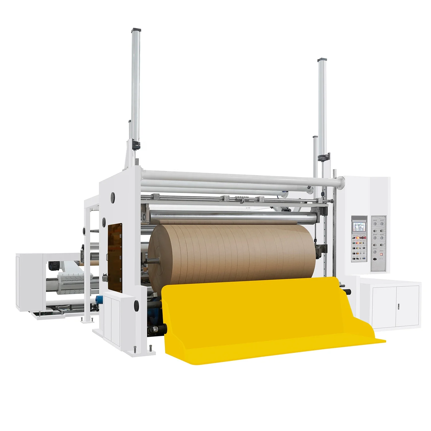 Automatic Jumbo Kraft Paper Roll Cutting Slitting Rewinding Machine