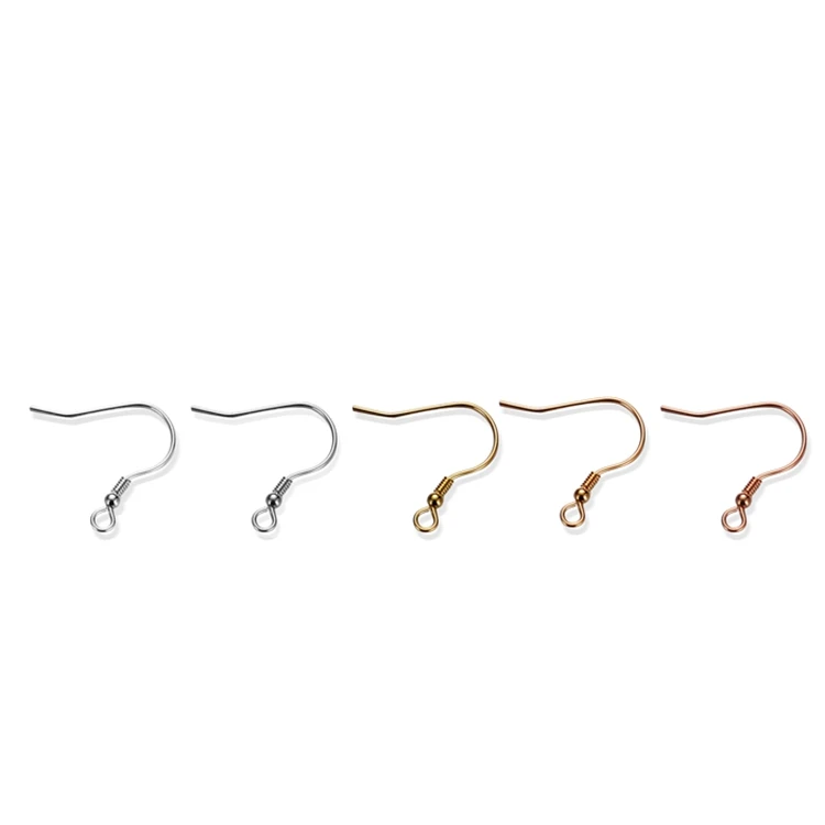 High-end Customized S925 Sterling Silver Earring Accessories with Spring Ear Hook DIY Jewelry