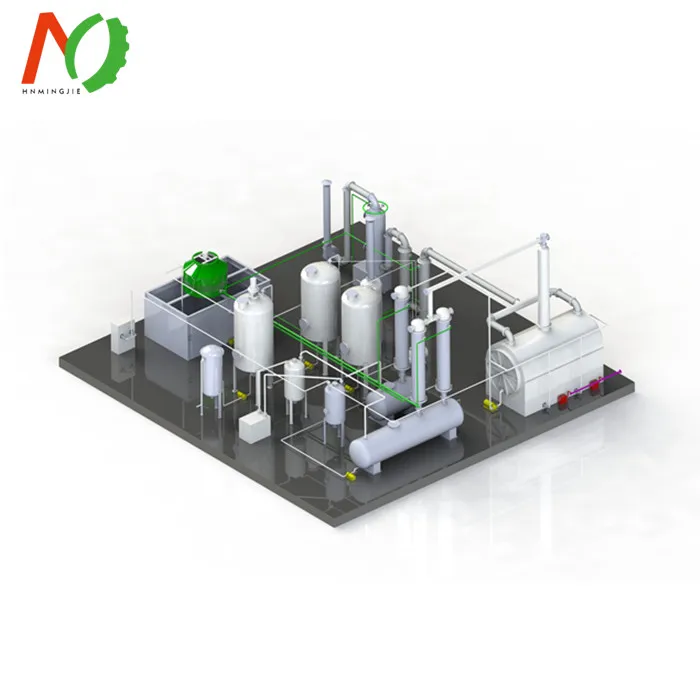 Waste Pyrolysis Oil Engine Oil Recycling to Diesel Machine/Used Motor Oil to Diesel Equipment