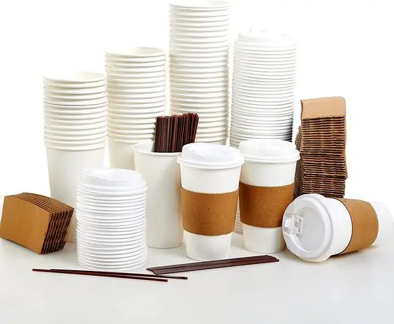 12 oz Custom Printing Logo Arabica Cawa Brown Hot Coffee Takeaway Double Wall Paper Cups with Lids Disposable