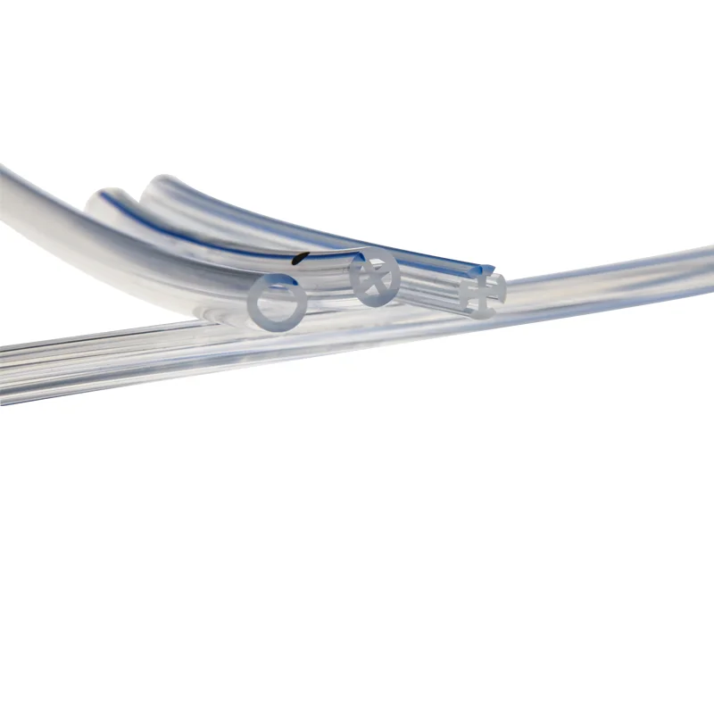 Medical Round Medical Wound Drainage System Chest Silicone Round Drainage Tube