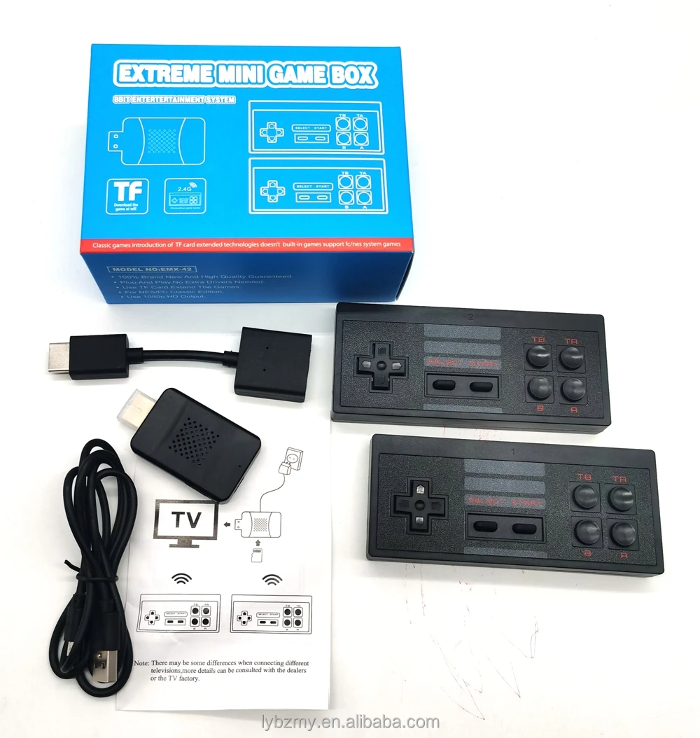 4K HD Video Console Built in Classic Games Mini Retro Wireless 1734 Video Game Console