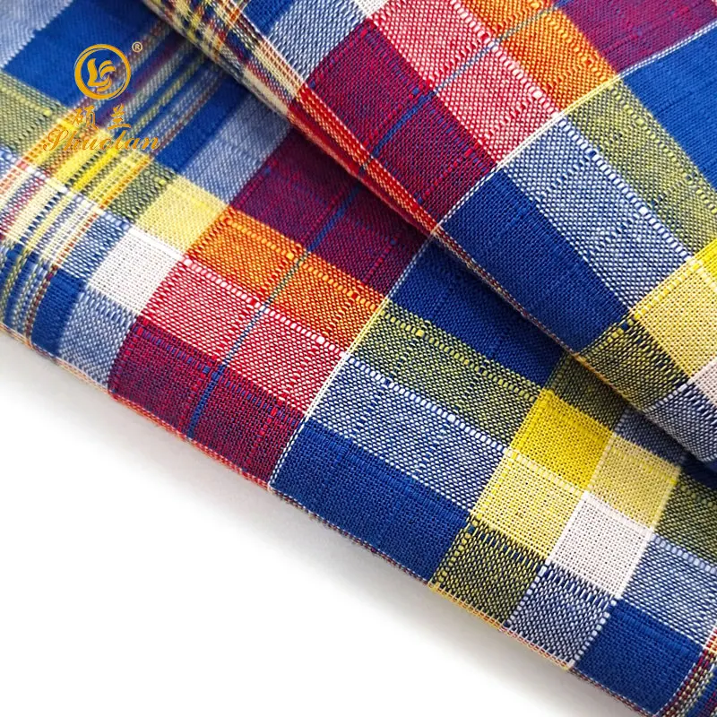 For Garment Mens Shirt Textile 100 Linen Cotton Viscose Rayon Woven Fabric Factory Shrink-resistant Yarn Uniform Fabric 120gsm