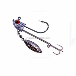 3 шт./пакет jig Head с spinner 2/0 3/0 4/0 head крючки станок и тройные