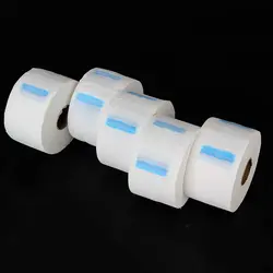 Barber Salon Hairdressing Disposable Elastic Paper Collars Barber Paper Neck Strips for Hair Cutting