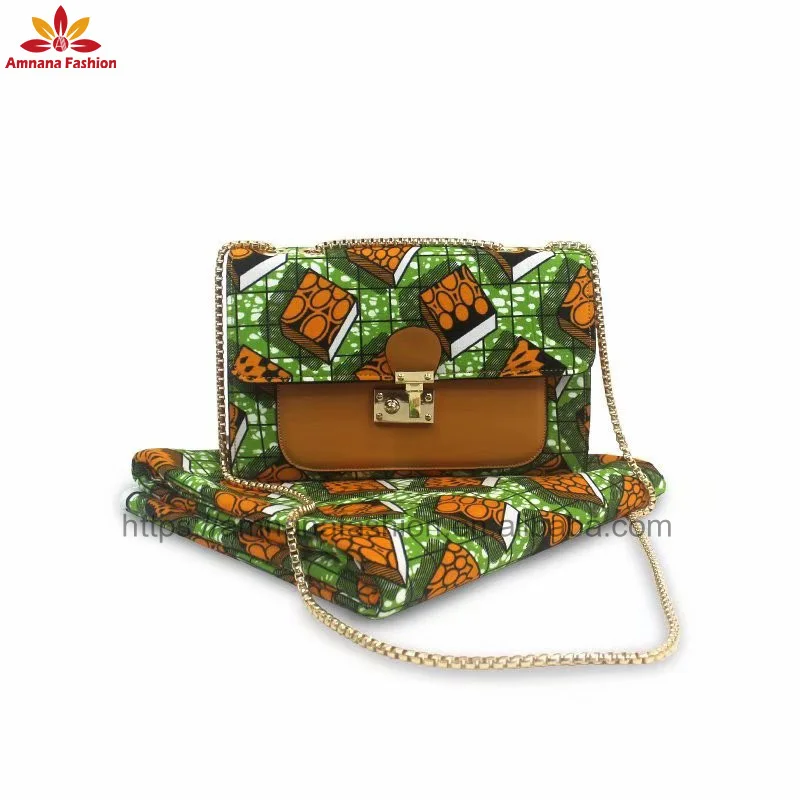 Fashion african print fabric Handbag Ankara bags Ladies Accessories bag with manufacturer price