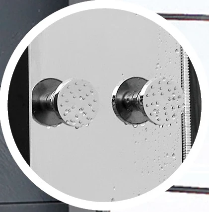 Temperature Display Waterproof Massaging Shower Panels Digital Shower Control Panel with Six Massage Jets