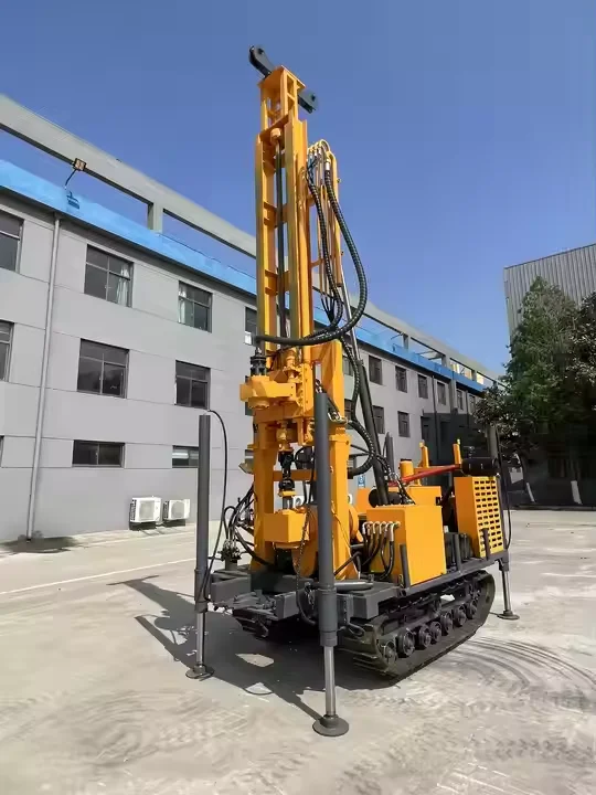 280m Depth Crawler  portable  Pneumatic Water Well  Drilling Rig