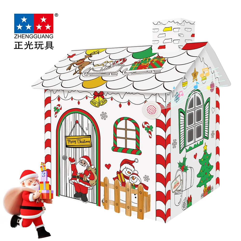 Diy Drawing Doodle house miniature paper diy toys other educational toys for diy dream house 3d puzzle Christmas Gift