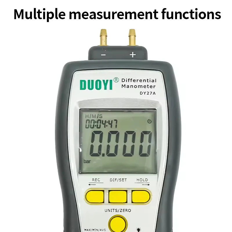 X2 DY27A natural gas differential pressure meter handheld portable digital manometer vacuum negative pressure gauge