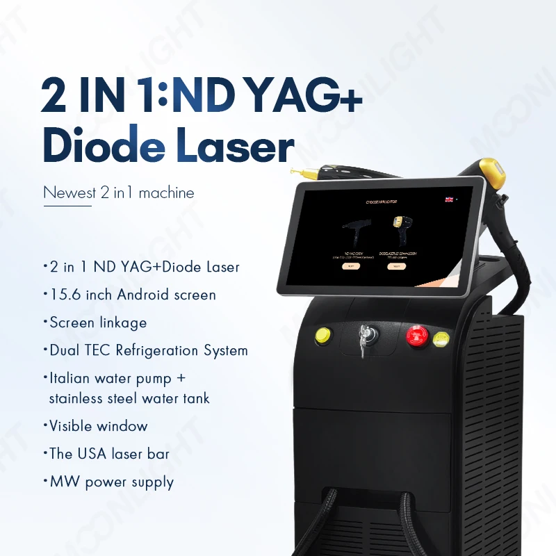 808 diode carbon long pulse nd yag laser 1064 gel and pico 2in1