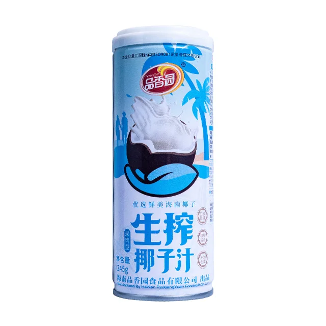 hainan factory wholesale oem haccp Fresh Squeezed  natural coconut milk juice drink bulk in cans canned