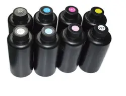 Базовая затвердевающая цветная светодиодная УФ-чернила низкая цена цветная цифровая печать 1000 литров в месяц 12 литров для планшетного принтера