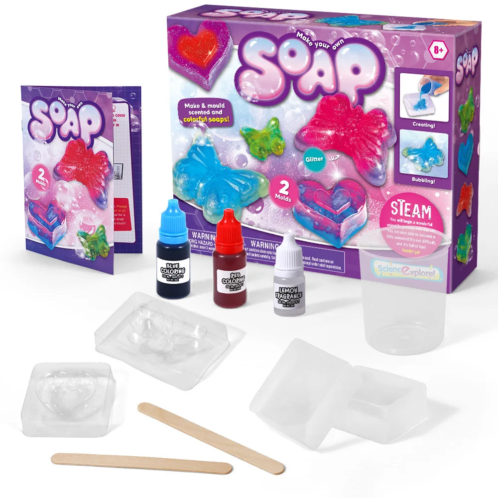 DIY Soap Making Kit for Kids  Crafts Science Toys Gifts for soap molds for   DIY Soap Kits  Craft Activity Gift Kids