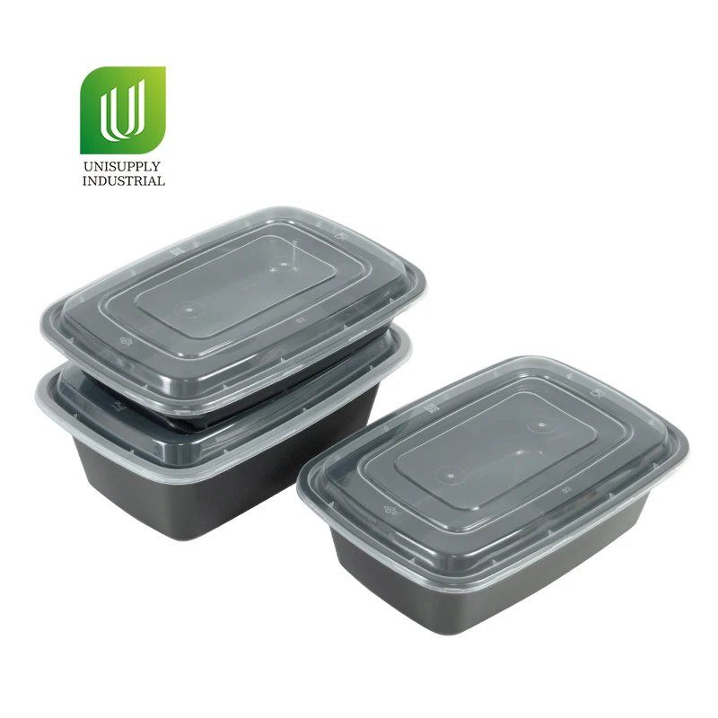 Disposable & Reusable Meal Prep Container Takeaway Food Packaging Plastic Bento Lunch Box for Daily Life