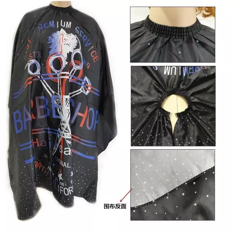 Hairdressing Apron Wrap Gown Cool Cutting Hair Waterproof Cloth Salon Barber Cape Hairdressing Hairdresser Apron Haircut Capes