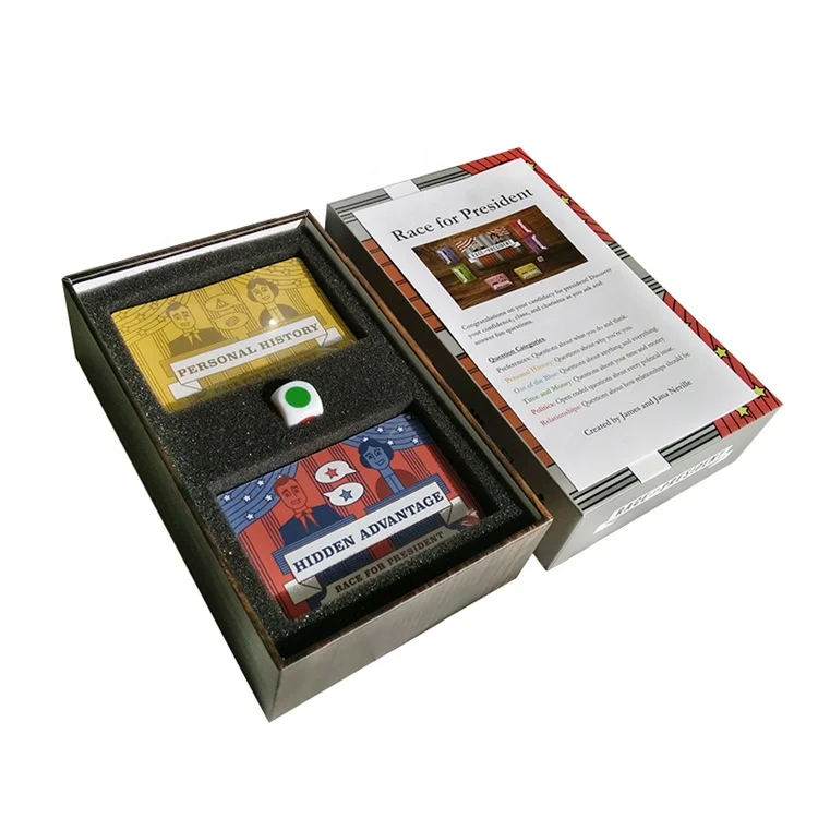 Custom printing Playing Game Cards Box Board game Box playing card packaging