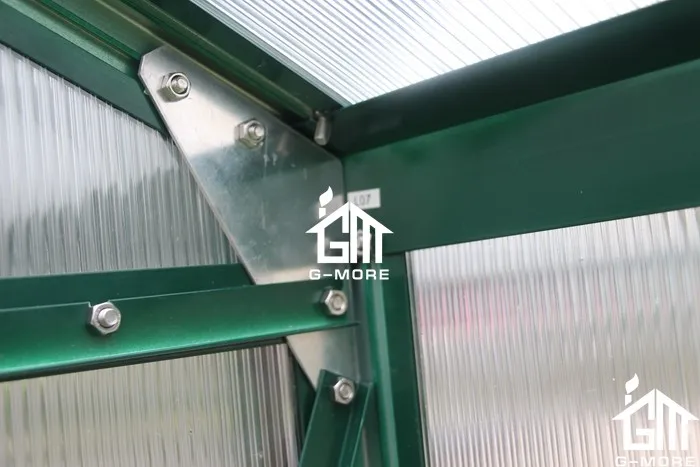 Polycarbonate sheet cover material growing flowers and vegetable transparent pc conservatory greenhouse