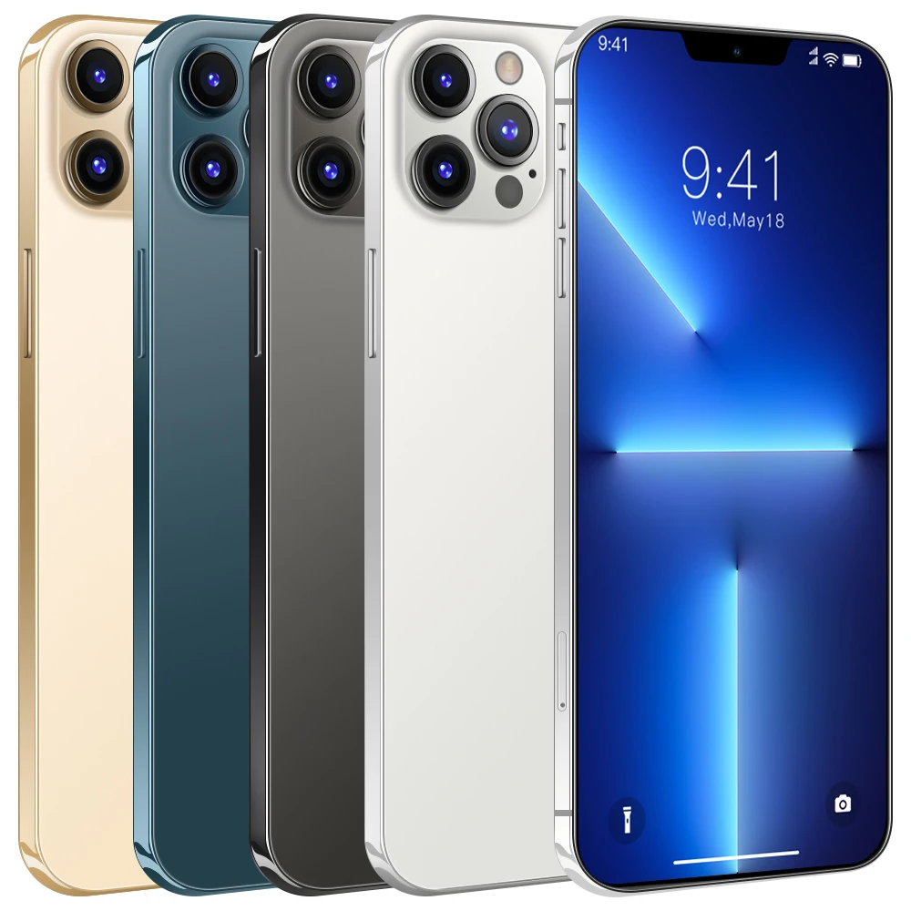 Смартфон i13 Pro MAX с большим экраном 12 Гб + 512 ГБ глобальная версия разблокированные сотовые телефоны двумя SIM-картами