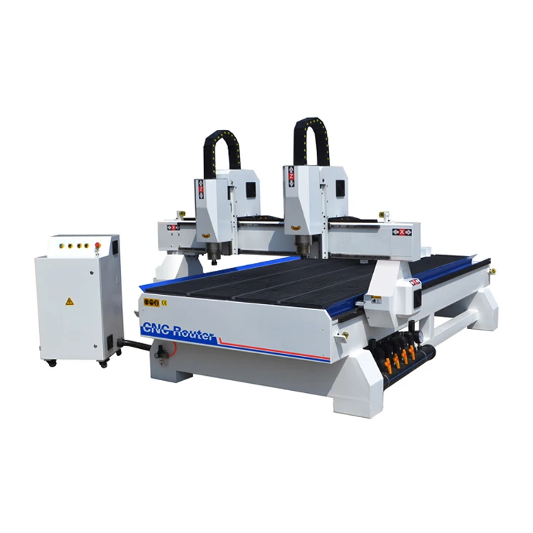 Factory woodworking machinery 1325 1530 Two spindles cnc wood cnc router machine