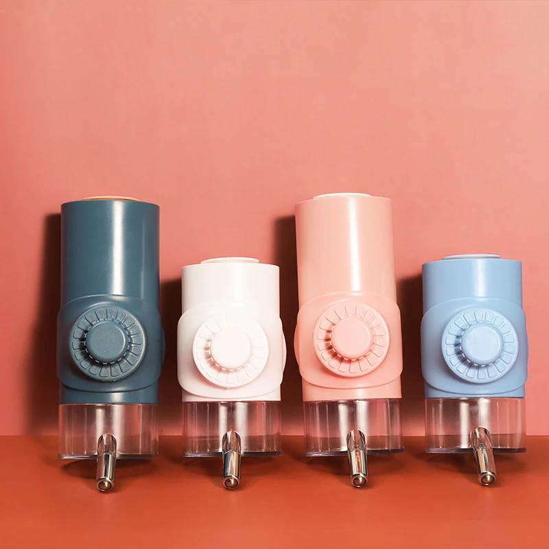 Custom Color Box Hangable No-Drip Pet Water Dispenser Bottle Dog Kennel Cage Drinker Kettle for Pets Dog Water Bottle