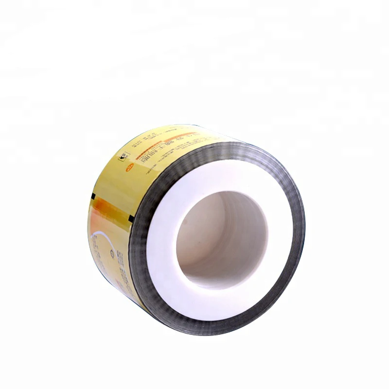 Customizable Logo Size Color Printed Beverage Drink Packing Food Packaging Film Bag Laminated Plastic Pe Pet Sachet Film Rolls