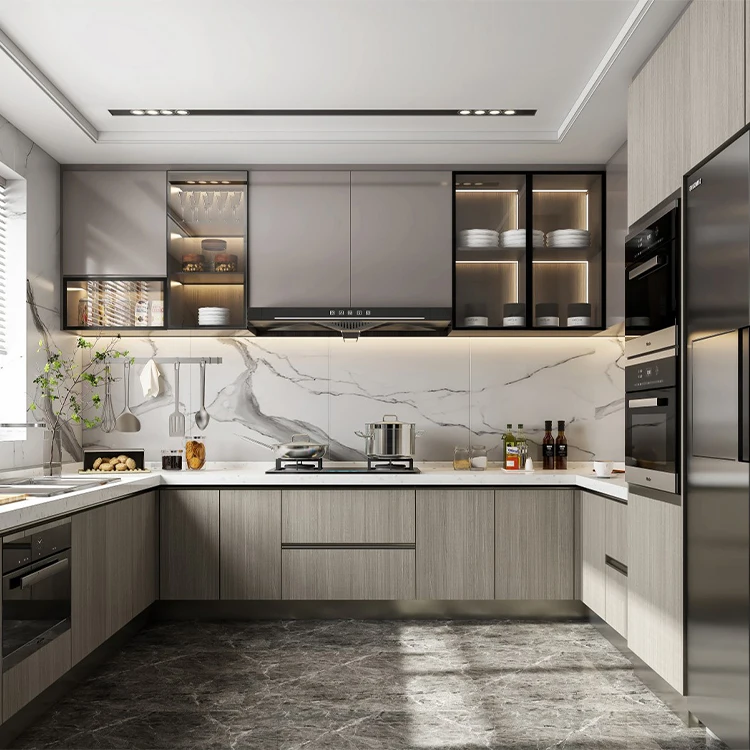 SANTOPOVA Modern Complete Laundry Kichen Cabinet Design