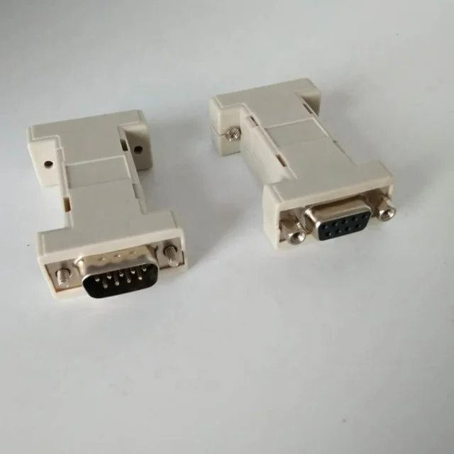  RS232 DB9F с переходником для хижины DB9M никелевым