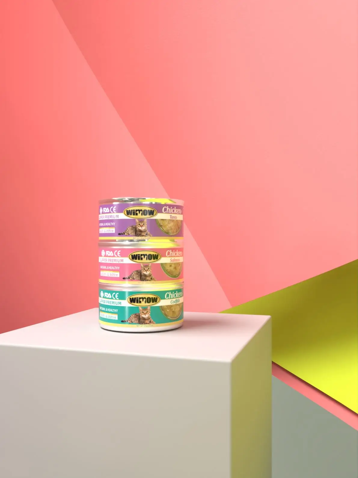 Pet Wet Food Suppliers Wholesale High Protein Seafood Chicken Red Meat 85g Pet Cat Wet Food Canned