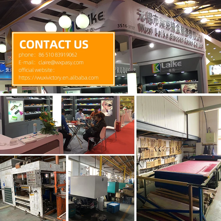 Clear Color Plastic Sunglasses Case Cheap Customized Logo Optical Glasses Box