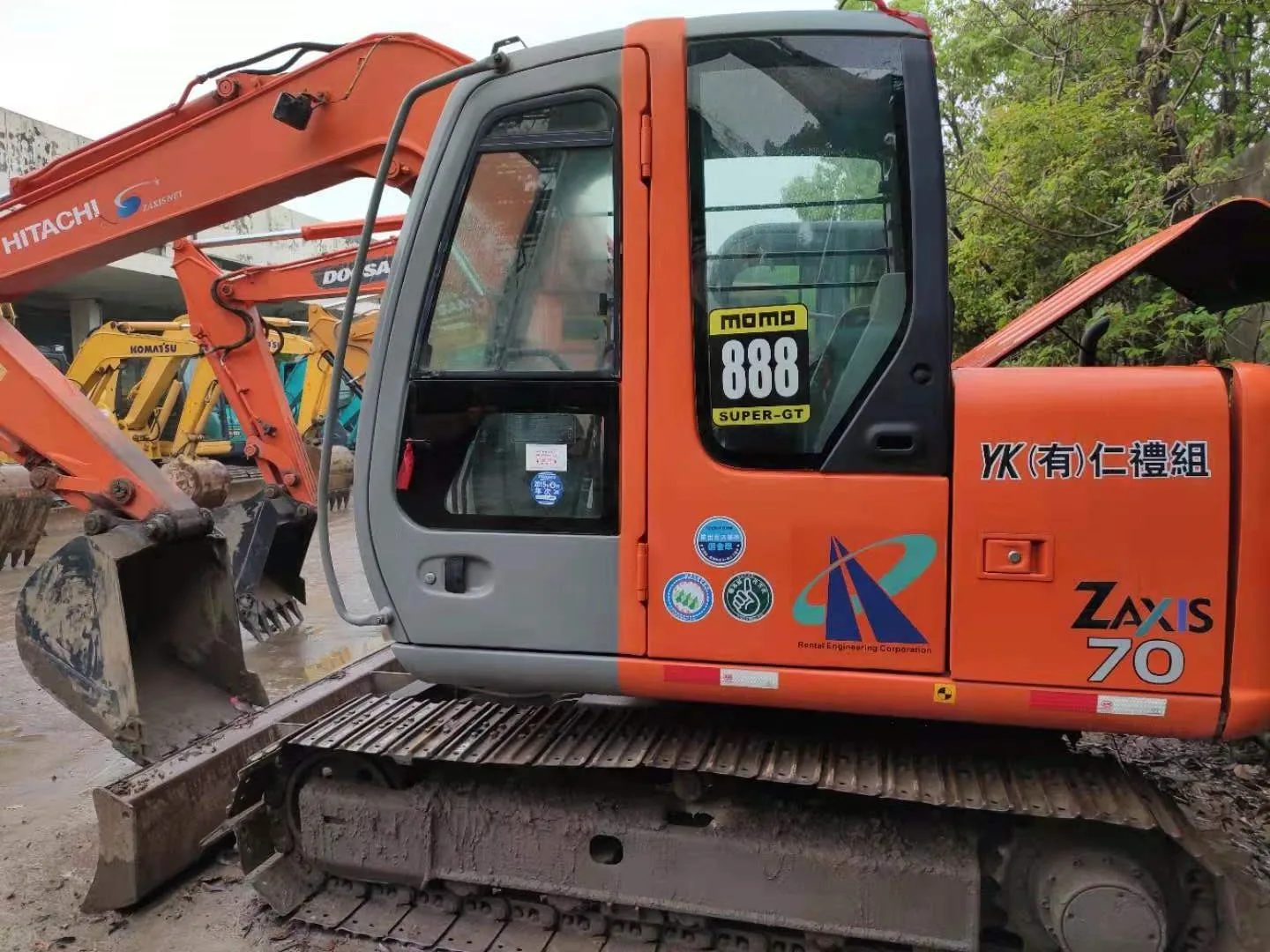 Горячая Распродажа б/у мини-экскаватор Hitachi ZX70 сделанный в Японии низкая стоимость обслуживания полностью гидравлическая