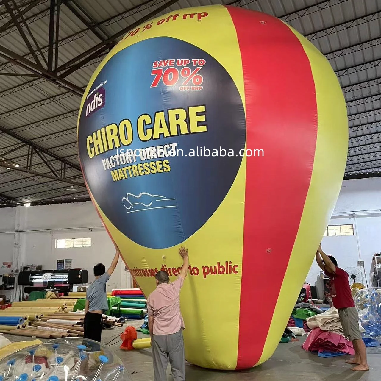 Cheap Inflatable Ground Balloon advertising Remax rooftop Advertising with LOGO and Banner