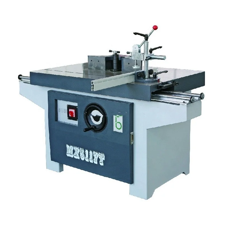 Spindle Shaper Milling Machine Moulder Wood Shaper MX5117T Vertical Single Axis Woodworking Milling Machine
