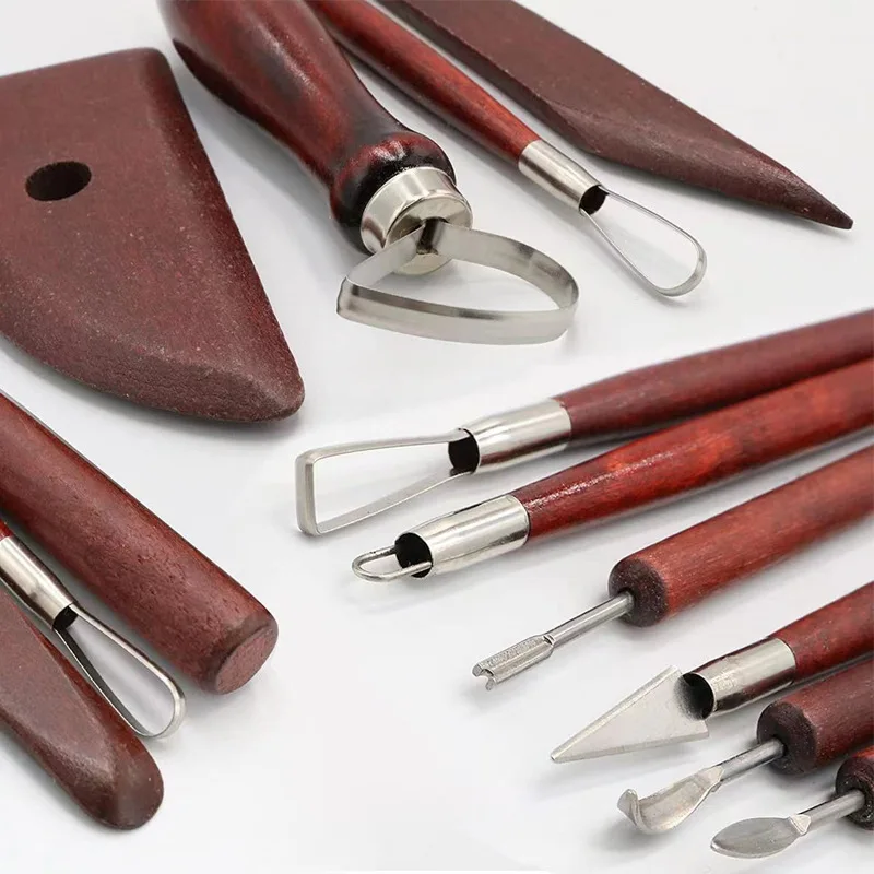 quality 9pcs  pottery clay trimming sculpting tools set