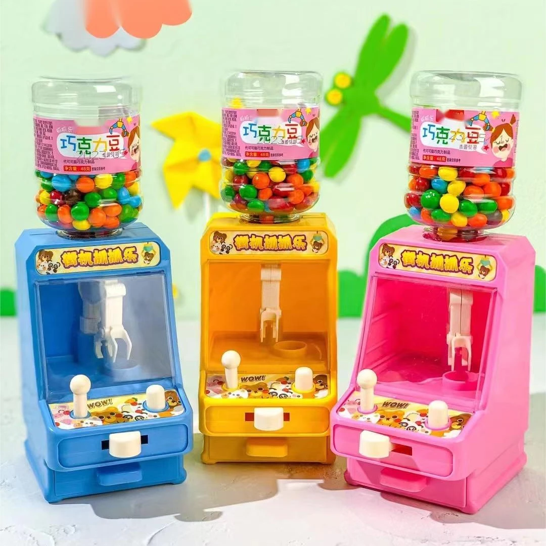 Wholesale Candy Dispenser Plastic Surprise Sweet Mini Catching Candies  Machine Chocolate beans Candy Toys For Kids