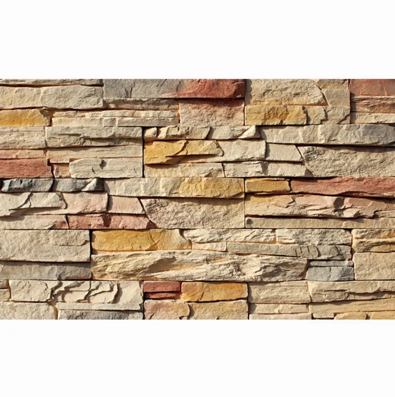 Factory wholesale slate stone beige color for Exterior Wall Decoration