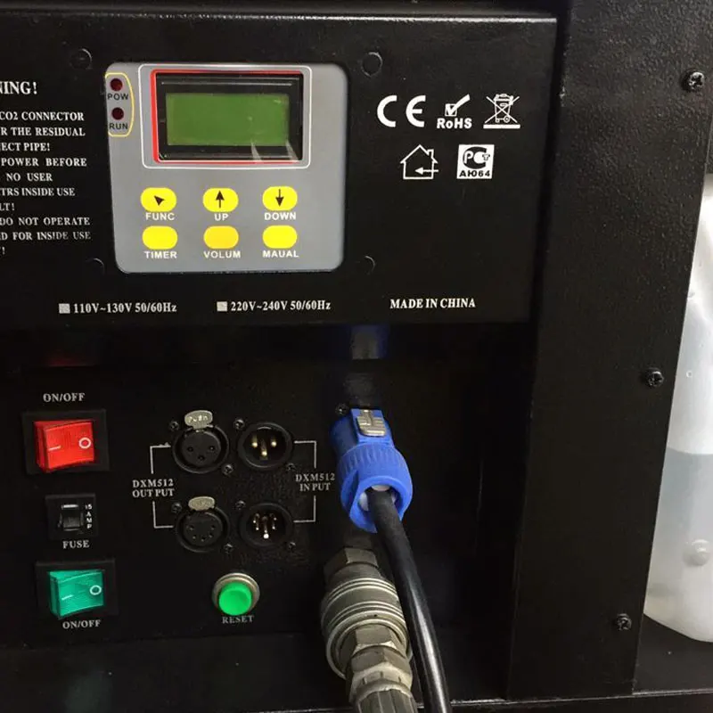 concert mist  dmx control 3000w stage effect co2 low fog machine for wedding stage party