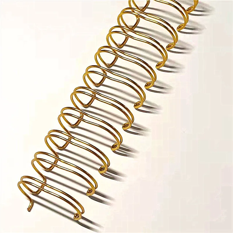 Double Loop Spiral Binding Wire Twin Ring Wire-O For Notebook Binding
