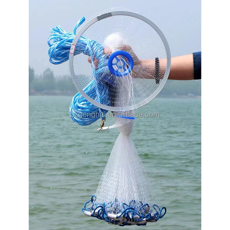 Small Order Acceptable Nylon Crab Shrimp Casting Net For Fishing throwing fish net