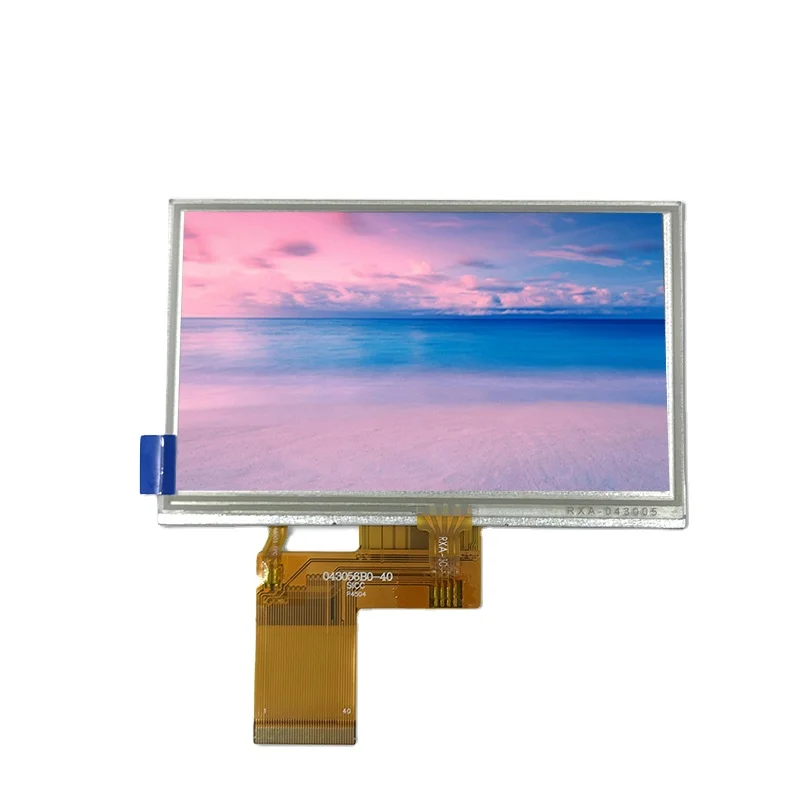 Графический ЖК-дисплей 4 3 дюйма 480*272 интерфейс rgb высокой яркости высокая яркость полный угол обзора с резистивным сенсорным