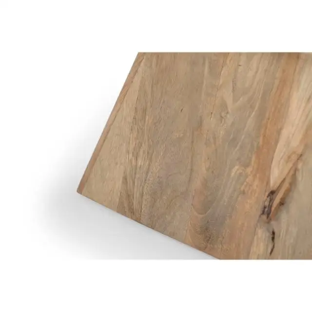 Square Travertine Game Table on Double Tapered Base Travertine marble & Mango wood Coffee Table Living Room Natural Stone