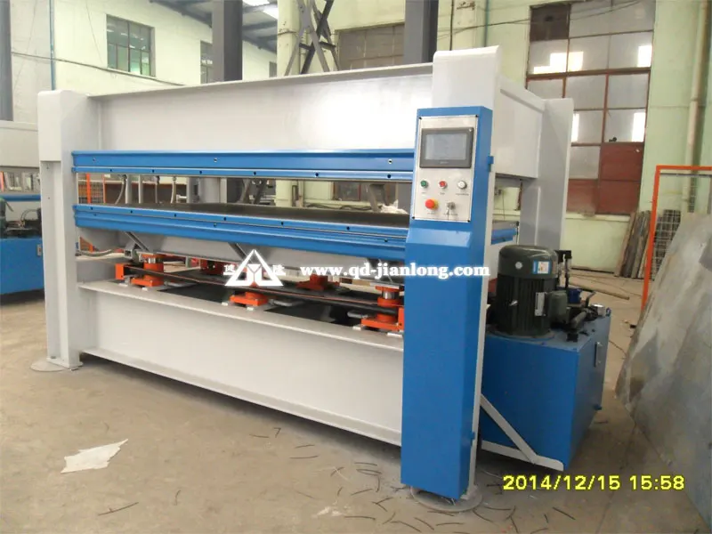 hydraulic HPL melamine laminating hot press machine