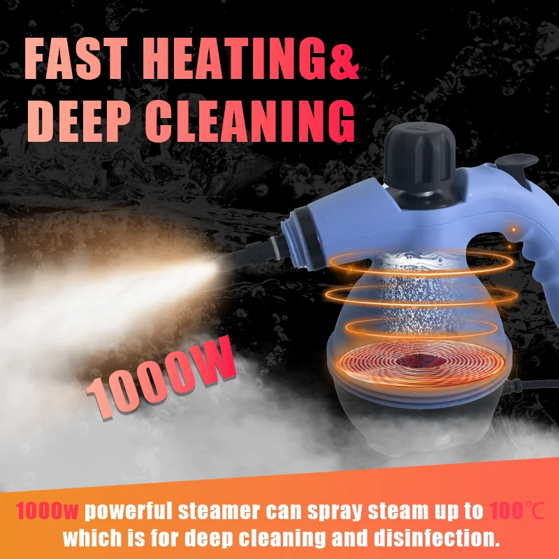 Factory Wholesale Portable Handheld Steam Cleaner Kitchen Range Hood Cleaning Machine Carpet Steam Cleaning Machine