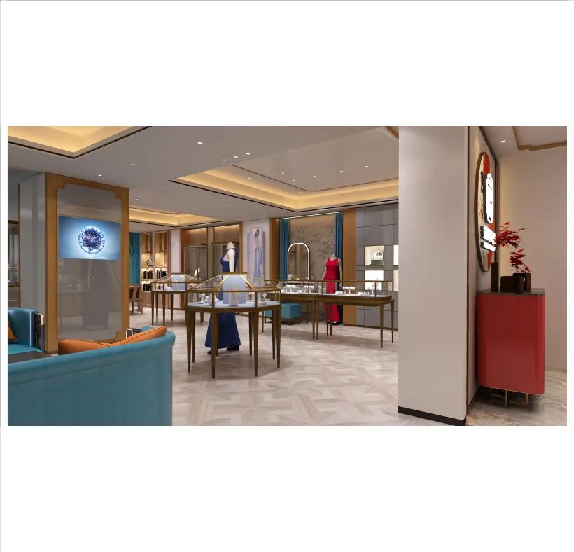 custom showcase Innovative jewellery shop furniture for jewelry store designs