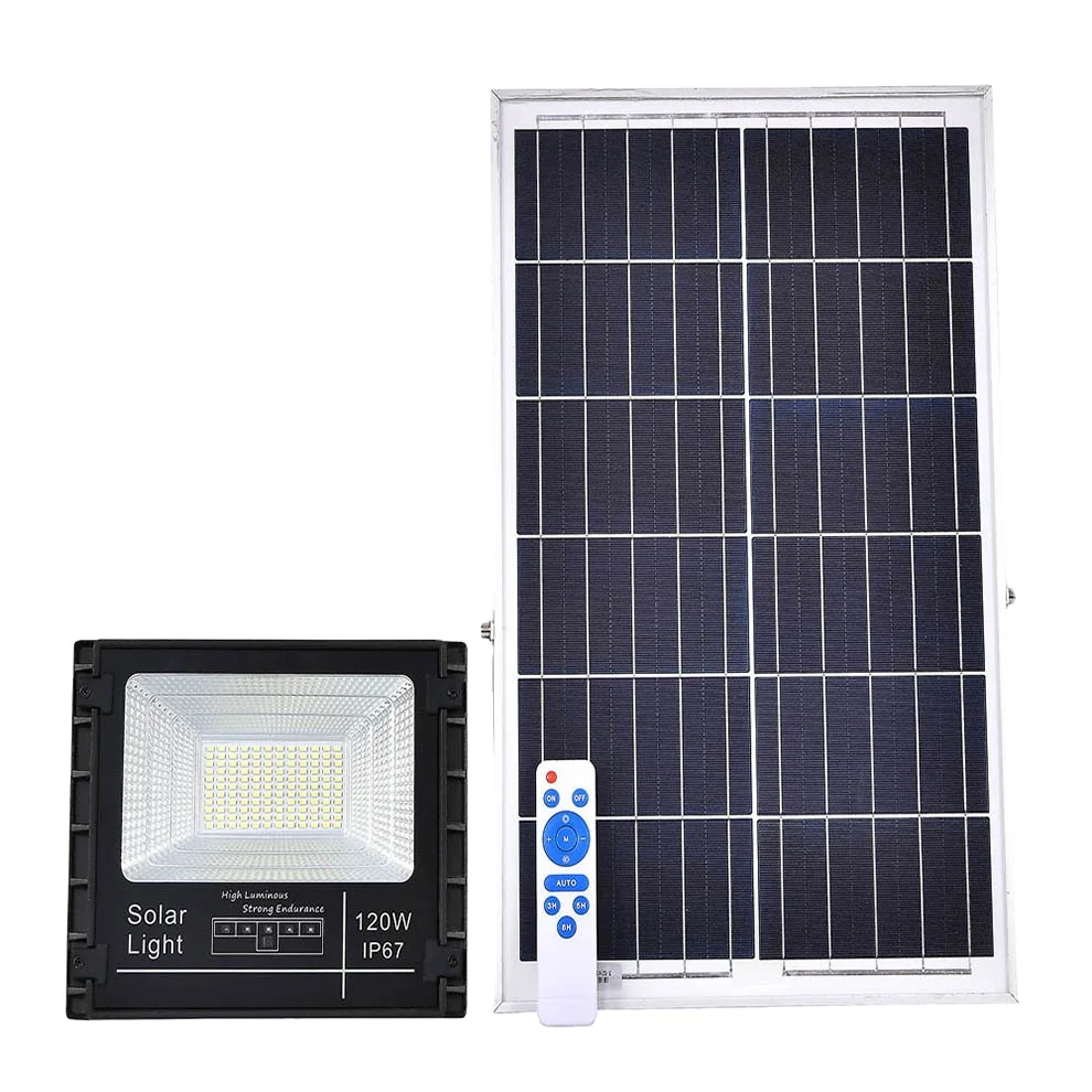 Wholesale price outdoor solar LED flood light waterproof IP67 Solar Flood Light 120W for garden