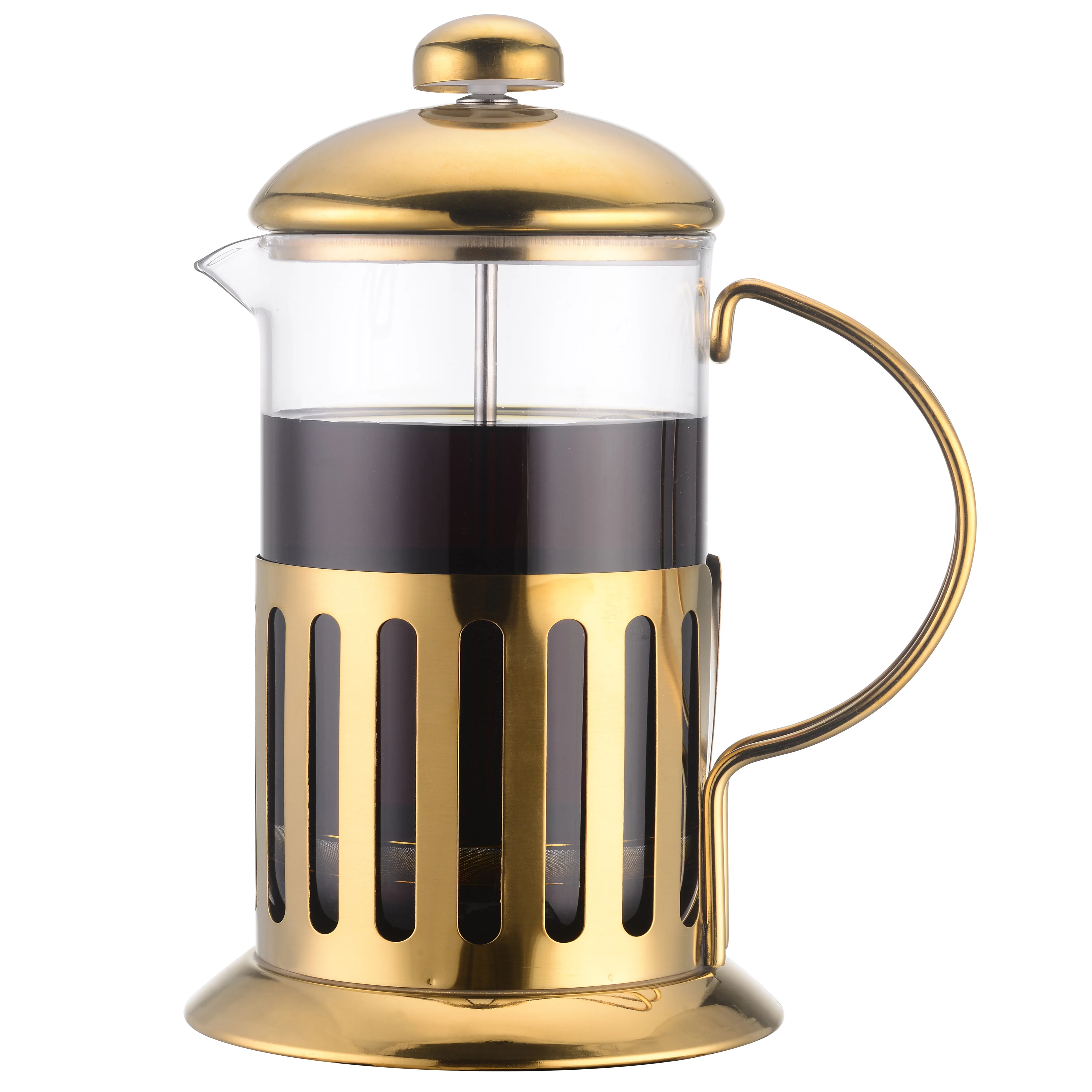 Золотой пресс для кофе Термостойкое стекло французский горячая Распродажа Большая Кофеварка чая